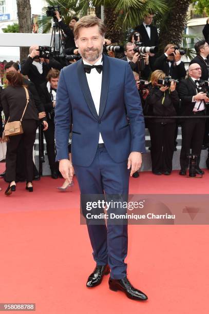 Actor Nikolaj Coster-Waldau attends the screening of "Sink Or Swim " during the 71st annual Cannes Film Festival at Palais des Festivals on May 13,...