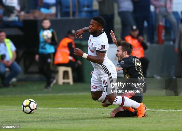 Jeremain Lens of Besiktas in action during Turkish Super Lig match between Osmanlispor and Besiktas at Yenikent Osmanli Stadium in Ankara, Turkey on...