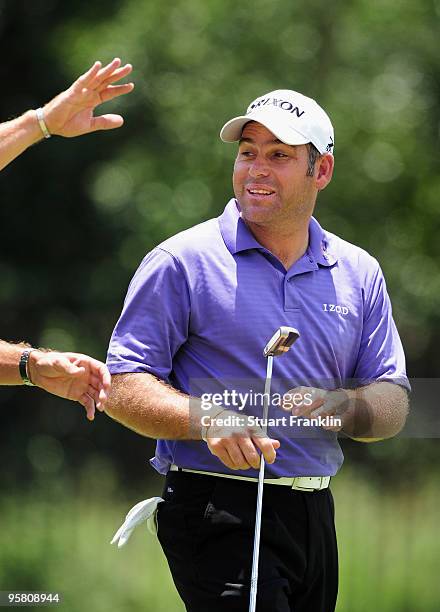 Hennie Otto of South Africa during the third round of the Joburg Open at Royal Johannesburg and Kensington Golf Club on January 16, 2010 in...