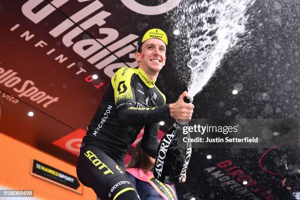 Podium / Simon Yates of Great Britain and Team Mitchelton-Scott / Celebration / Champagne / during the 101th Tour of Italy 2018, Stage 9 a 225km...