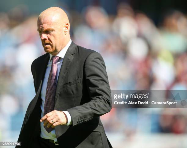 Burnley manager Sean Dyche during the Premier League match between Burnley and AFC Bournemouth at Turf Moor on May 13, 2018 in Burnley, England.