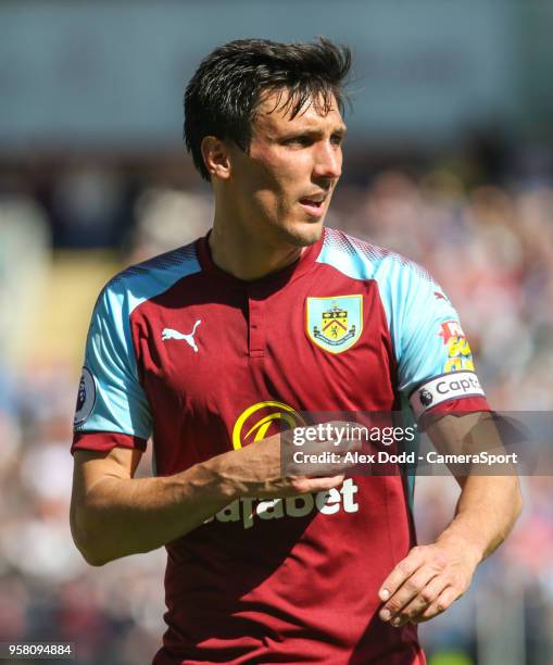 Burnley's Jack Cork during the Premier League match between Burnley and AFC Bournemouth at Turf Moor on May 13, 2018 in Burnley, England.