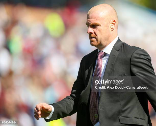 Burnley manager Sean Dyche during the Premier League match between Burnley and AFC Bournemouth at Turf Moor on May 13, 2018 in Burnley, England.