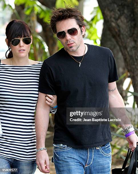 Pollyanna Rose and Billy Burke sighted on Beverly Boulevard on January 15, 2010 in Los Angeles, California.