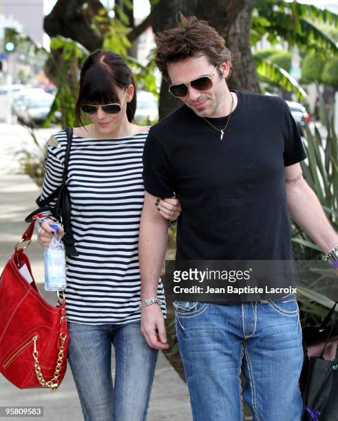 Pollyanna Rose and Billy Burke sighted on Beverly Boulevard on January 15, 2010 in Los Angeles, California.