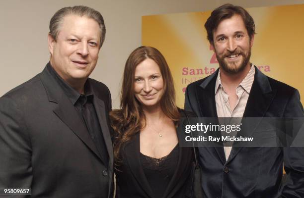 Al Gore, Tracy Wyle and Noah Wyle