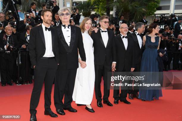 Alessandro Lo Monaco, Andrea Gambetta, writer David Rosier, Donata Wenders, director Wim Wenders and Ignazio Oliva attend the "Pope Francis - A Man...