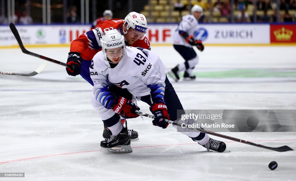 Norway v United States - 2018 IIHF Ice Hockey World Championship