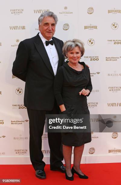 Jim Carter and Imelda Staunton attend The Old Vic Bicentenary Ball to celebrate the theatre's 200th birthday at The Old Vic Theatre on May 13, 2018...