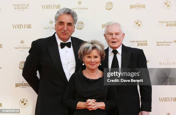 Jim Carter, Imelda Staunton and Sir Derek Jacobi attend The Old Vic Bicentenary Ball to celebrate the theatre's 200th birthday at The Old Vic Theatre...