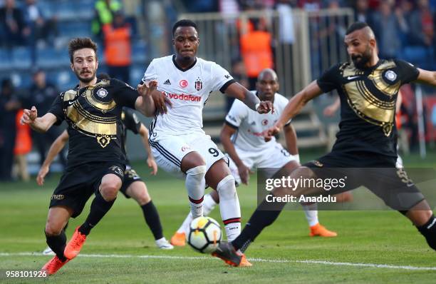 Cyle Larin of Besiktas in action during Turkish Super Lig match between Osmanlispor and Besiktas at Yenikent Osmanli Stadium in Ankara, Turkey on May...