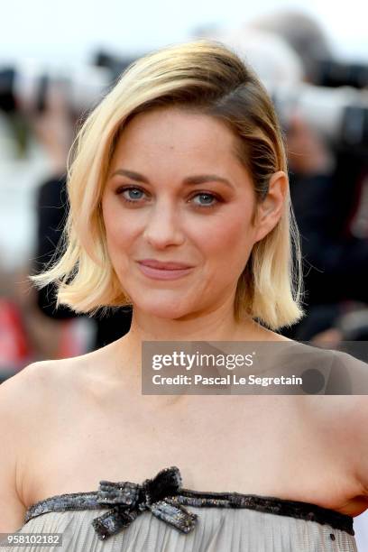 Marion Cotillard attends the screening of "Sink Or Swim " during the 71st annual Cannes Film Festival at Palais des Festivals on May 13, 2018 in...
