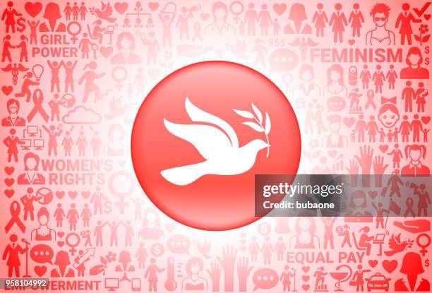 peace dove  girl power women's rights background - peace dove stock illustrations