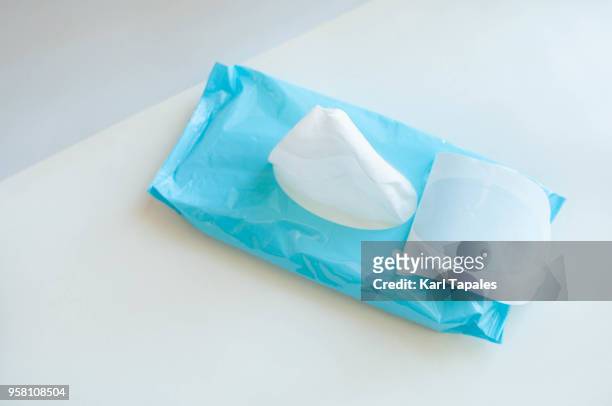 a concept of using baby wipes - rubbing stock pictures, royalty-free photos & images