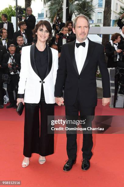 Geraldine Pailhas and Christopher Thompson attend the screening of "Sink Or Swim " during the 71st annual Cannes Film Festival at Palais des...