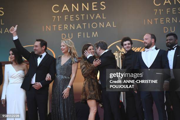 French actress Leila Bekhti, French director Gilles Lellouche, Belgian actress Virginie Efira, French actress Marina Fois, French actor Mathieu...