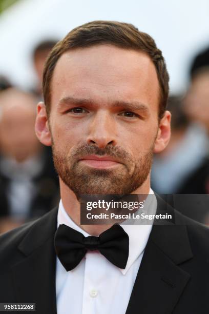 Alban Lenoir attends the screening of "Sink Or Swim " during the 71st annual Cannes Film Festival at Palais des Festivals on May 13, 2018 in Cannes,...