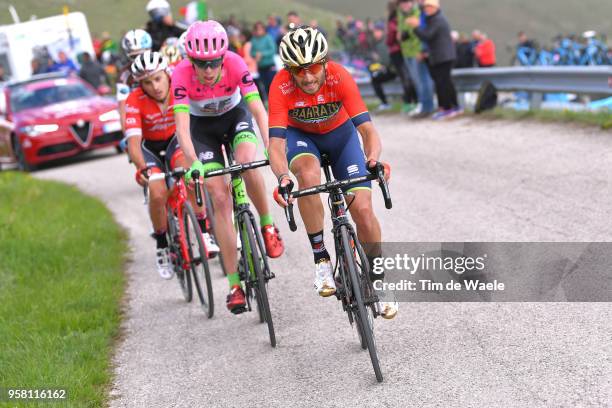 Manuele Boaro of Italy and Team Bahrain-Merida / Hugh Carthy of Great Britain and Team EF Education First-Drapac p/b Cannondale / Gianluca Brambilla...