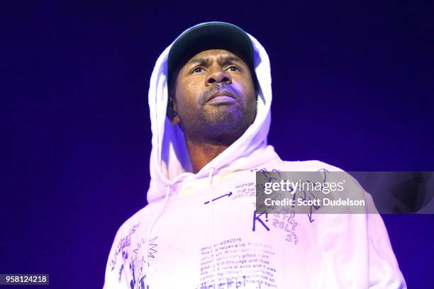 Rapper Chad Hugo of N.E.R.D performs onstage during the Power 106 Powerhouse festival at Glen Helen Amphitheatre on May 12, 2018 in San Bernardino,...