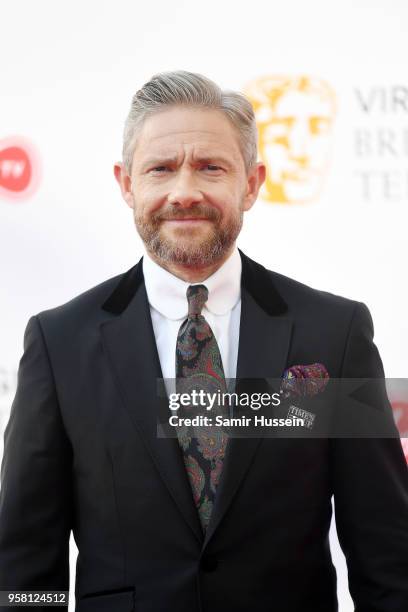 Martin Freeman attends the Virgin TV British Academy Television Awards at The Royal Festival Hall on May 13, 2018 in London, England.