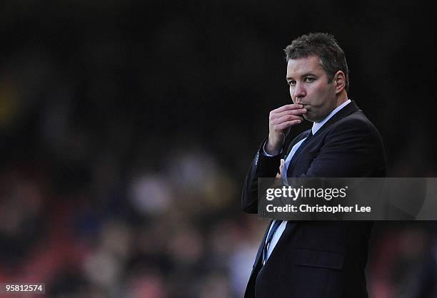 Manager Darren Ferguson of Preston looks concerned during the Coca-Cola Championship match between Bristol City and Preston North End at Ashton Gate...