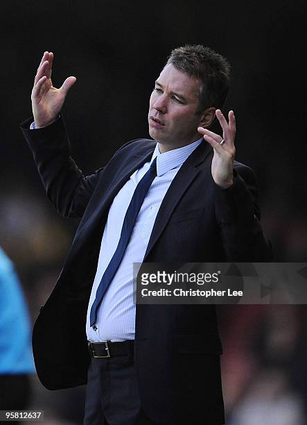 Manager Darren Ferguson of Preston looks frustrated during the Coca-Cola Championship match between Bristol City and Preston North End at Ashton Gate...
