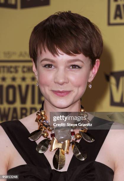 Actor Carey Mulligan arrives at the 15th annual Critics' Choice Movie Awards held at Hollywood Palladium on January 15, 2010 in Hollywood, California.