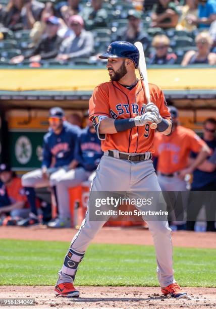 Houston Astros Outfield Marwin Gonzalez sets up to the plate during the game between the Houston Astros vs Oakland Athletics on Wednesday, May 9,...