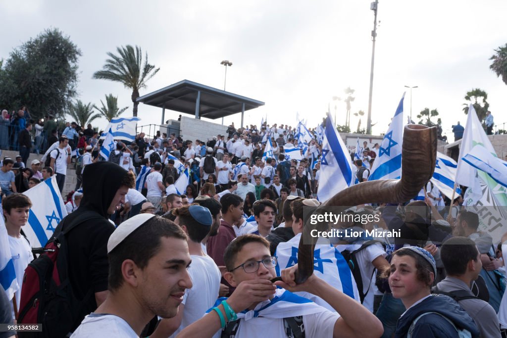 Israeli flag March Takes Place During Jerusalem Day