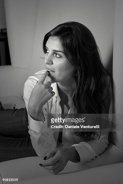 Actress Gisella Marengo poses for a portrait session in Capri on January 8, 2010 in Capri, Italy.