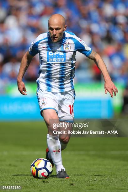 Aaron Mooy of Huddersfield Town during the Premier League match between Huddersfield Town and Arsenal at John Smith's Stadium on May 13, 2018 in...