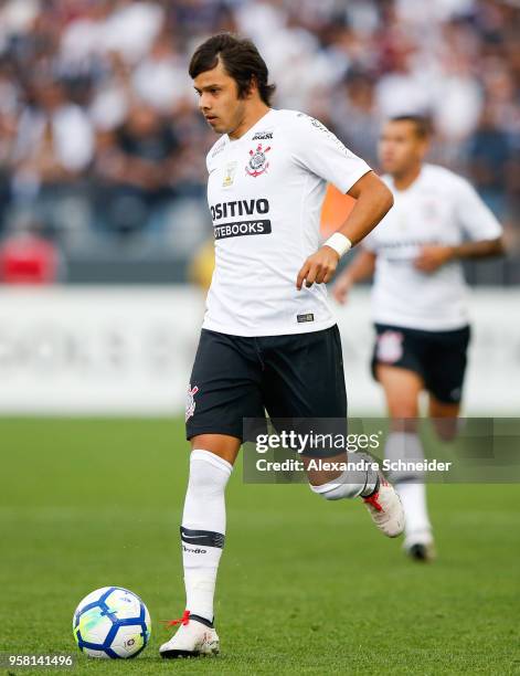 Romero of Corinthians in action during the match against Palmeiras for the Brasileirao Series A 2018 at Arena Corinthians Stadium on 13 May, 2018 in...