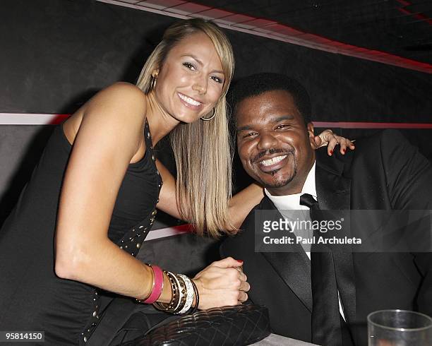 Actors Stacy Keibler & Craig Robinson at TV Guide�s Pre-Golden Globe Awards Party at Mi-6 Nightclub on January 15, 2010 in West Hollywood, California.