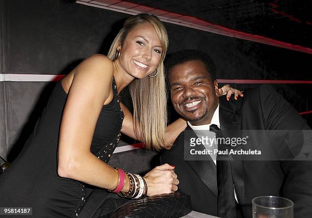 Actors Stacy Keibler & Craig Robinson at TV Guide�s Pre-Golden Globe Awards Party at Mi-6 Nightclub on January 15, 2010 in West Hollywood, California.