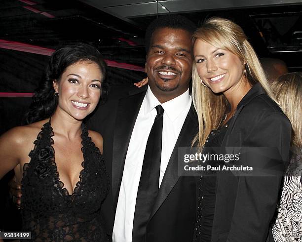 Actors Francesca Zappitelli, Craig Robinson & Stacy Keibler at TV Guide�s Pre-Golden Globe Awards Party at Mi-6 Nightclub on January 15, 2010 in West...