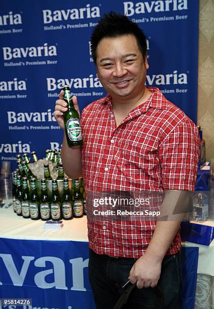 Actor Rex Lee visits the Bavarian Holland's Premium Beer display during the HBO Luxury Lounge in honor of the 67th annual Golden Globe Awards held at...