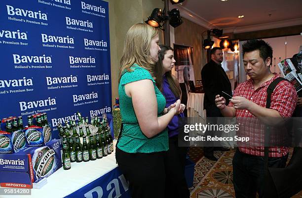 Actor Rex Lee visits the Bavarian Holland's Premium Beer display during the HBO Luxury Lounge in honor of the 67th annual Golden Globe Awards held at...