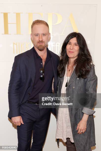 Ben Foster and Debra Granik attend the Leave No Trace party presented by Perrier-Jouet at Nikki Beach on May 13, 2018 in Cannes, France.
