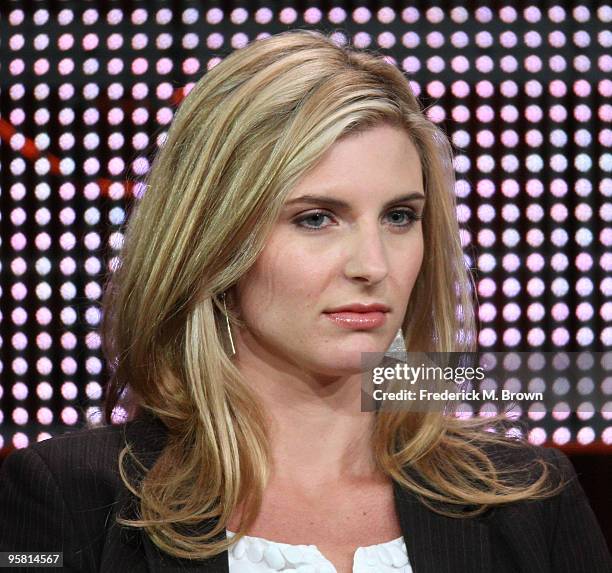 Actress Viva Bianca of the television show "Spartacus: Blood and Sand" speaks during the Starz Network portion of The 2010 Winter TCA Press Tour at...