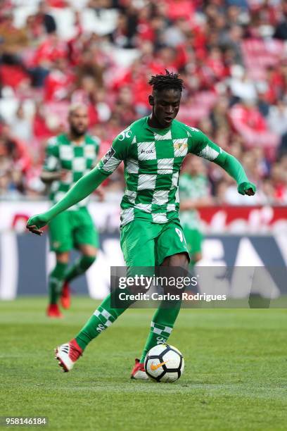 Moreirense FC midfielder Alfa Semedo from Guine during the Primeira Liga match between SL Benfica and Moreirense FC at Estadio da Luz on May 13, 2018...