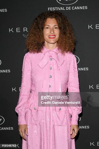Ginevra Elkann attends the Women in Motion Awards Dinner, presented by Kering and the 71th Cannes Film Festival, at Place de la Castre on May 13,...