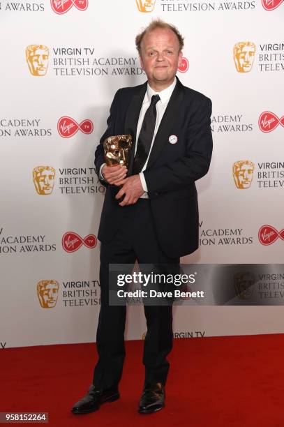 Toby Jones attends the Virgin TV British Academy Television Awards at The Royal Festival Hall on May 13, 2018 in London, England.