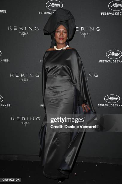 Khadja Nin attends the Women in Motion Awards Dinner, presented by Kering and the 71th Cannes Film Festival, at Place de la Castre on May 13, 2018 in...