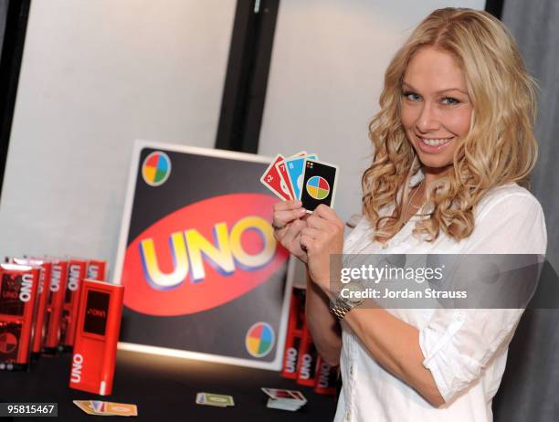 Actress Kym Johnson attends Access Hollywood "Stuff You Must..." Lounge Produced by On 3 Productions Celebrating the Golden Globes - Day 2 at Sofitel...