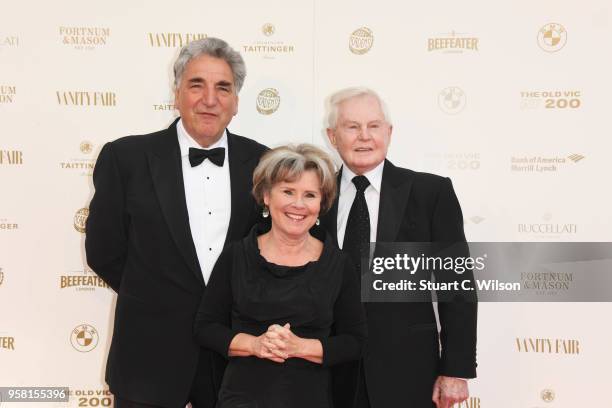 Jim Carter, Imelda Staunton and Derek Jacobi attend The Old Vic Bicentenary Ball at The Old Vic Theatre on May 13, 2018 in London, England.