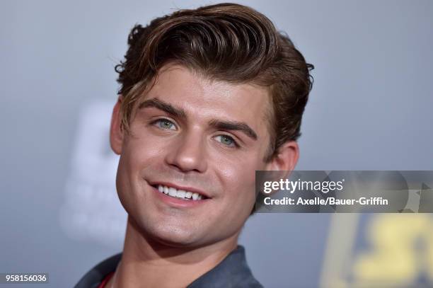 Actor Garrett Clayton arrives at the premiere of Disney Pictures and Lucasfilm's 'Solo: A Star Wars Story' at the El Capitan Theatre on May 10, 2018...