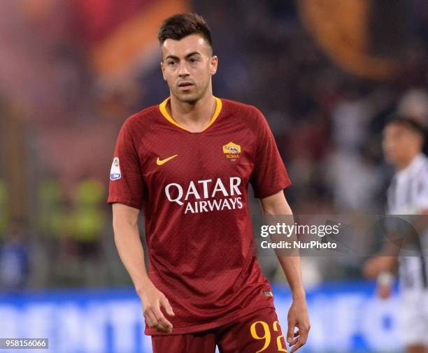 Stephan El Shaarawy during the Italian Serie A football match between A.S. Roma and FC Juventus at the Olympic Stadium in Rome, on may 13, 2018.