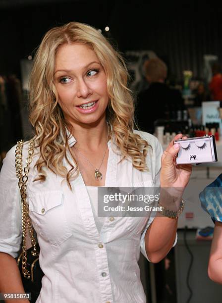 Actress Kym Johnson attends the CVS/Pharmacy Beauty 360 Suite at Access Hollywood "Stuff You Must..." Lounge Produced by On 3 Productions Celebrating...