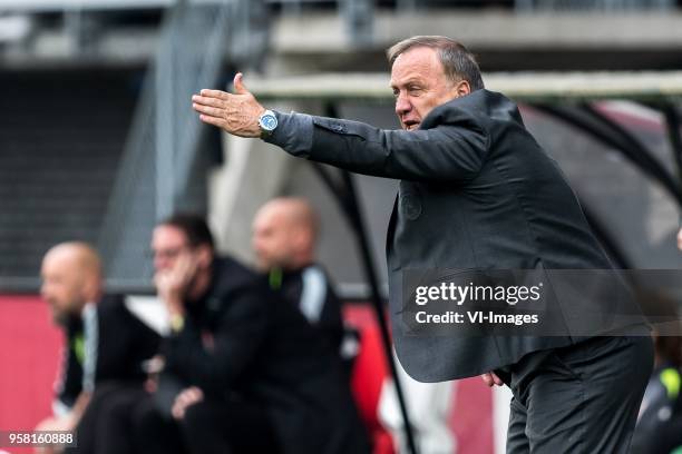 Coach Dick Advocaat of Sparta Rotterdam during the Dutch Jupiler League play-offs match between Sparta Rotterdam and FC Dordrecht at the Sparta...