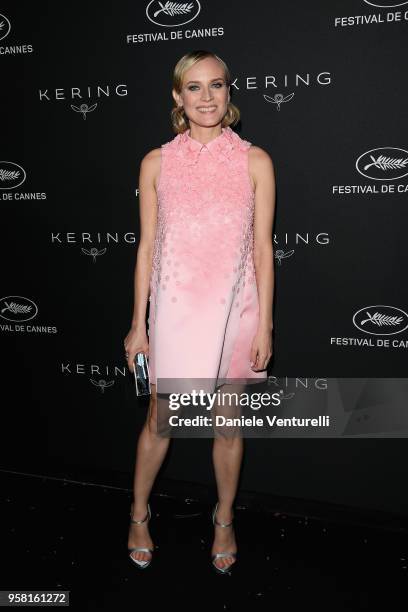 Diane Kruger attends the Women in Motion Awards Dinner, presented by Kering and the 71th Cannes Film Festival, at Place de la Castre on May 13, 2018...